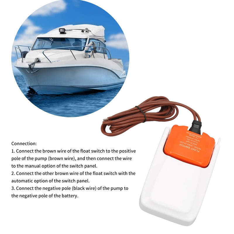 Boat Float Switch 12V 24V 32V Good Sealing Marine Submersible