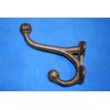 Americana Farmhouse Bath Towel Hooks Cast Iron Double Hooks, 4"