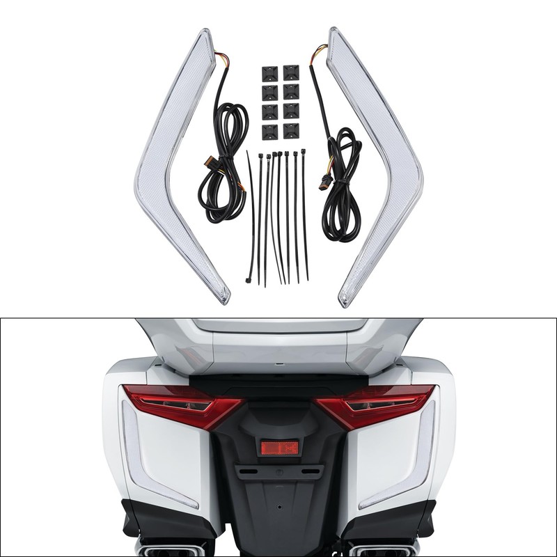 TCMT Rear Saddlebag Light Accents Clear Lens Fit For Honda