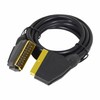 Status Status Scart Lead |2 Meter 21 Pin Scart to Scart Cable | Gold Plated 7mm OD Replacement Lead | S2MGPSCART1PK6