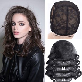 Adjustable Wig Caps Small Large Extra Large Black Wig Cap for Wig Making