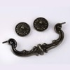MuDuJia 4-Pack 6" Hole Center Large Drop-Down Bail Dresser Pull