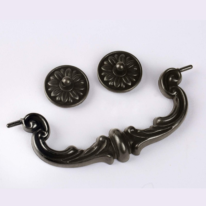 MuDuJia 4-Pack 6" Hole Center Large Drop-Down Bail Dresser Pull