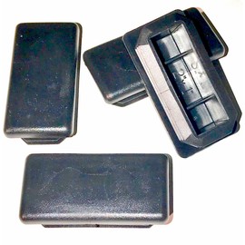 SBDs (Pack of 50) 2"x1" Rectangular (10-14 Ga) Cap Plugs (for ID: L 1.72"-1.83" W 0.73"-0.83") Plastic Finishing LDPE End Caps