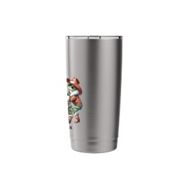 Cowboy Christmas Frog Christmas In the Air Tree Toad Western Stainless Steel Insulated Tumbler