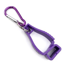 Golf Glove Holder Purple Glove Clip Keychain Gloves One Side Carabiner