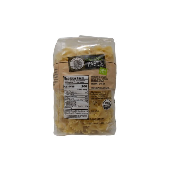 Cucina & Amore Organic Imported Italian Pasta 3 Shape Variety - (1) Each: Farfalle No. 22, Fusilli No. 66, Penne Rigate No. 71 (16 Ounces) - Plus Recipe Booklet Bundle