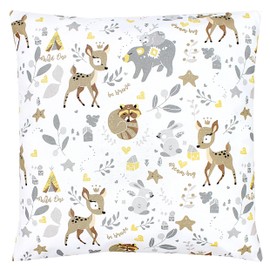 TupTam Children's Cushion Cover Decorative Patterned Children's Room Colour: Wild Animals Size: 80 x 80 cm