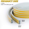CloudBuyer Door Weather Stripping, Soundproof Insulation Seal Strip for Windows