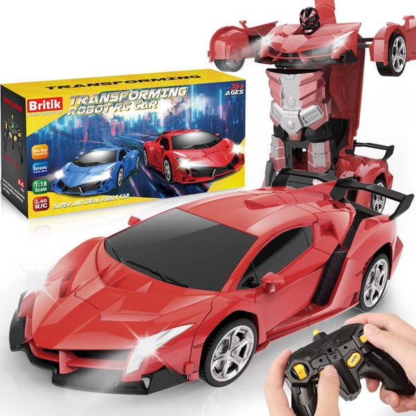 Britik Transform Remote Control Car Toy for Kids 4 5