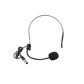 OMNITRONIC UHF-E Series Headband Microphone Black | Headband Microphone for UHF-E Pocket Transmitter