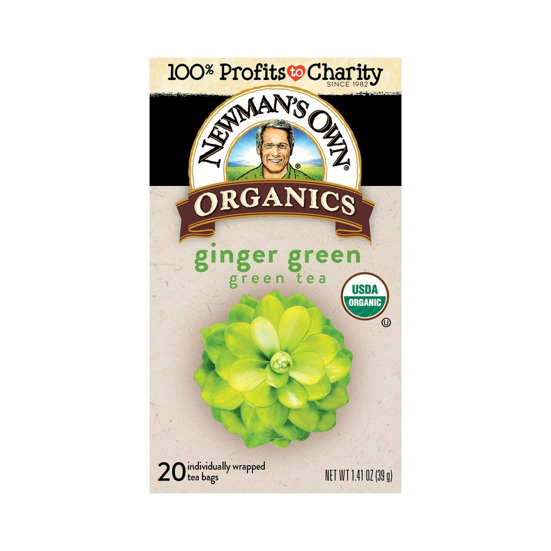 Newman's Own Organic Ginger Green Tea Green Tea with 20