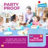 SOL 6pk Blue Table Cloths Party | 121 x 121cm