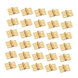 HOMSFOU 30 Pcs Box Mini Hinge Hinges for Kitchen Cabinets Miniature Dollhouse Accessories Furniture Mini Miniature Hinges for Crafts Minatures Crafts Copper Piano Small Hinge