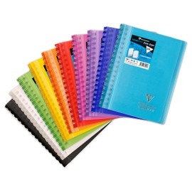 Clairefontaine Koverbook 331201C Sketch Pad Double Spiral Bound DIN A6 50 Sheets Blank White 125 g Assorted Colours Pack of 1