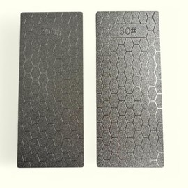 Diamond Sanding Block Set - Grit 80 & 200 | for Tiles, Stone, Marble, Concrete | Hand Sanding Block - Tile Tool 2.0