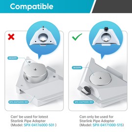 QUIDDITY Starlink Mini Tripod Mount with Adjustable Height and Tilt for Enhanced Signal, Satellite Pole Mounting Kit with Pipe Adapter, Compatible with Starlink Mini Dish