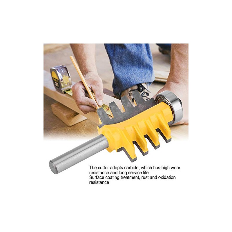 8mm Shank Tongue and Groove Router Drill Rail, Reversible Finger