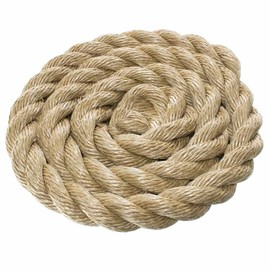 Rope & Cord | Pro-Manila Rope (UnManila) – 3 Strand Twisted Tan Cord – Diameter: 1 1/4" | 10 Feet