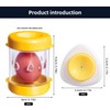 Asphodelia 2PCS Quick Egg Peeler Manually Egg Sheller,Portable Hard-Boiled Egg