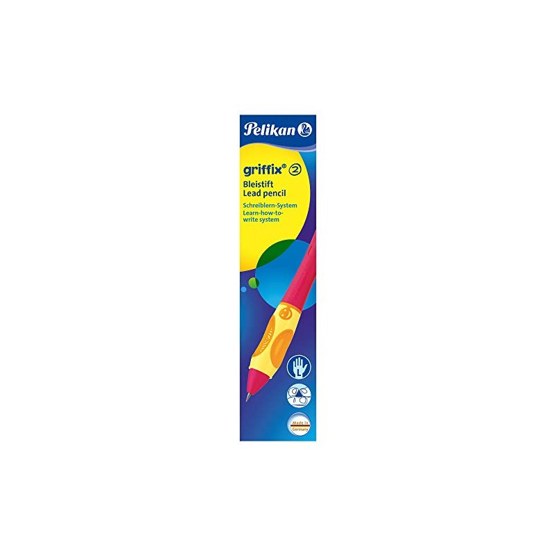 Pelikan Griffix Left Handed Pencil in Folding Box Kirsche-Rot
