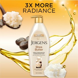 Jergens Shea Butter Deep Conditioning Moisturizer, 3X More Radiant Skin, 26.5 Ounces (Pack of 6), with Pure Shea Butter, Dermatologist Tested (Packaging May Vary)
