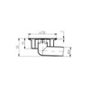 Floor/Shower Drain 150 x 150 mm DN50 Traps Odour DN50/95P