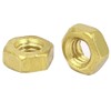 TA-VIGOR 10Pcs Hex Nuts, M4 Self Locking Nuts, Brass Machine
