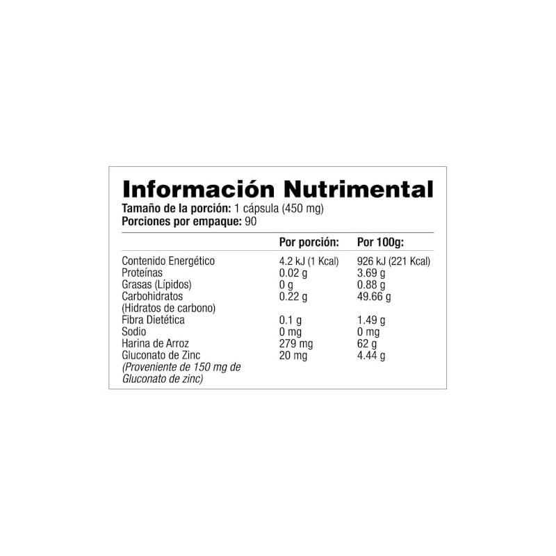 Gluconato De Zinc - 90 Cápsulas - S&v