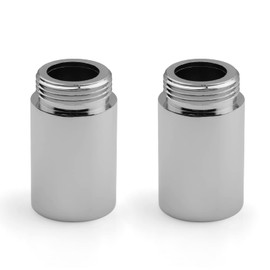gotonovo 2 Inch Wall Mount Extension Tube for Shower Fixture Spout Tub Spout Extender One Pair Polished Chrome