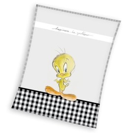Carbotex LOONEY TUNES Tweety Blanket 130 x 170 cm - Soft and Fun for All Fans
