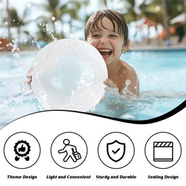 AXBMM 20 Pack Clear Beach Ball - 12Inch Blow Up Beach Ball Party Supplies for Kids, Inflatable Floating Balls for Summer Pool Parties, Outdoor Activities & Birthday Decorations(20PCS Transparent)