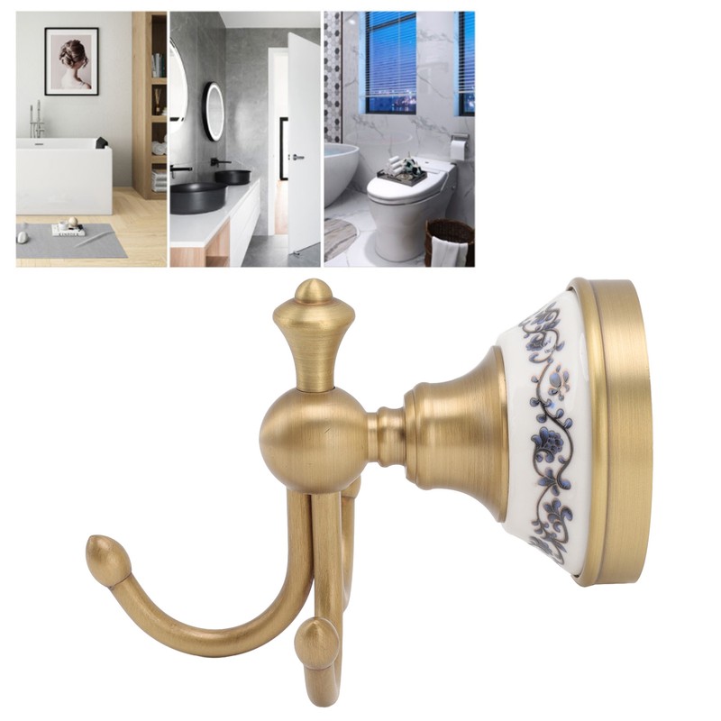 Wall Mounted Bathroom Coat Hook Beautiful Decorative Elegant Clothing Robe