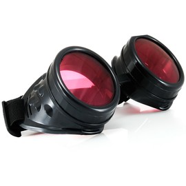 Morefaz Welding Cyber Goggles Steampunk Goth Cosplay Sunglasses 50s Round Glasses Vintage Hippy Party Fancy Dress MFAZ Ltd (Green)