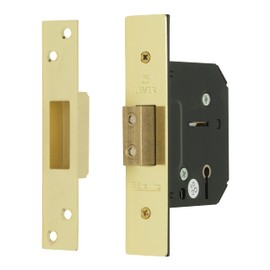 Sterling MLD525 2.5-inch/67mm 5-Lever Deadlock - Brass