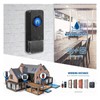 Wireless Doorbell, BITIWEND Doorbell with LED Flash, Caregiver Pager Dual