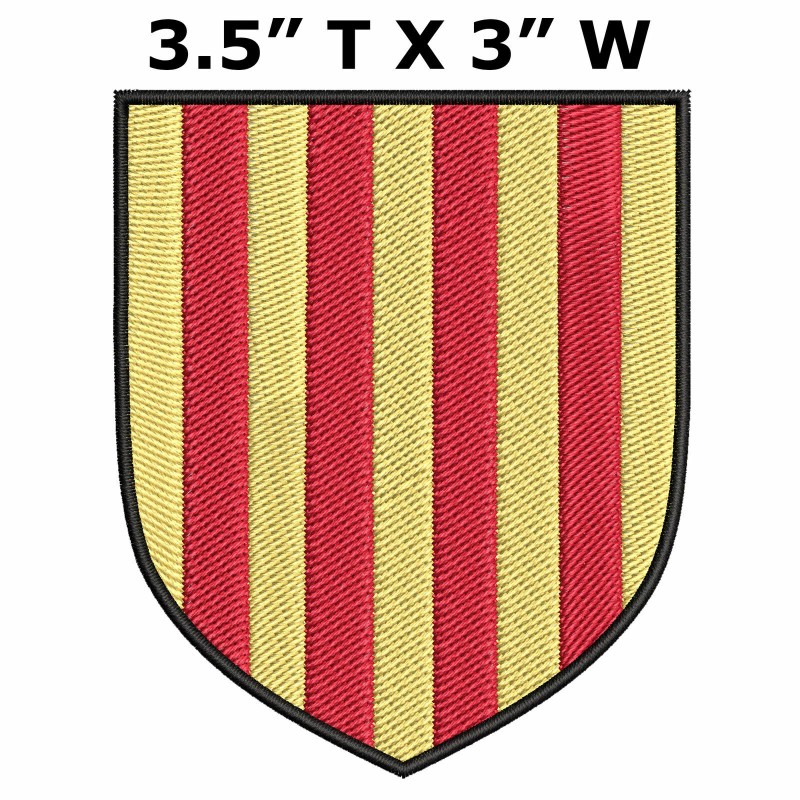 Superheroes Gear Kingdom of Aragon Crest Patch Medieval Coat of