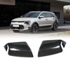 2pcs Side Mirror Cover Carbon Fiber Color Wing Mirror Cap