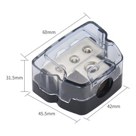 Triple Distribution Block 50 mm²/25 mm² in 25 mm² or 16 mm² Wire Out Connection Blocks 2 Pieces