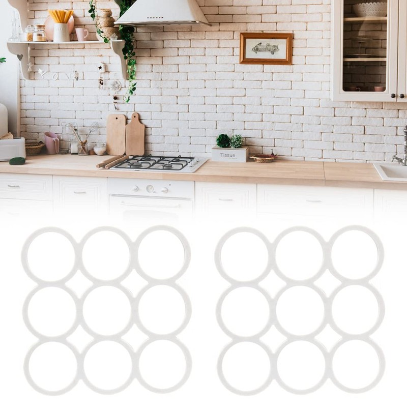 2 Pcs Trivet Heat Resistant Mat Non Slip Durable Flexible