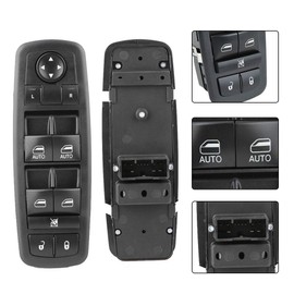 Aramox Interruptor maestro de ventana eléctrica, 68030823AE interruptor de ventana principal del conductor del coche se adapta a