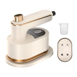 M-MAX Mini Travel Steam Iron for Clothes with Dual Voltage, Portable Lightweight Handheld Steamer, Quick Heat Up, Non-Stick Soleplate, Ideal for Home, Dorm and Sewing