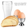 Heizi Egg Stand, Boiled Egg Stand, Stainless Steel, Set of