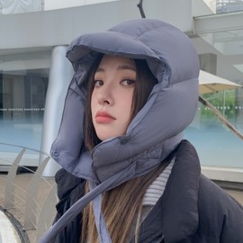 Unisex Winter Padded Balaclava with Earflaps for Camping (LF2869) - One Size Fits All Pink 3ea