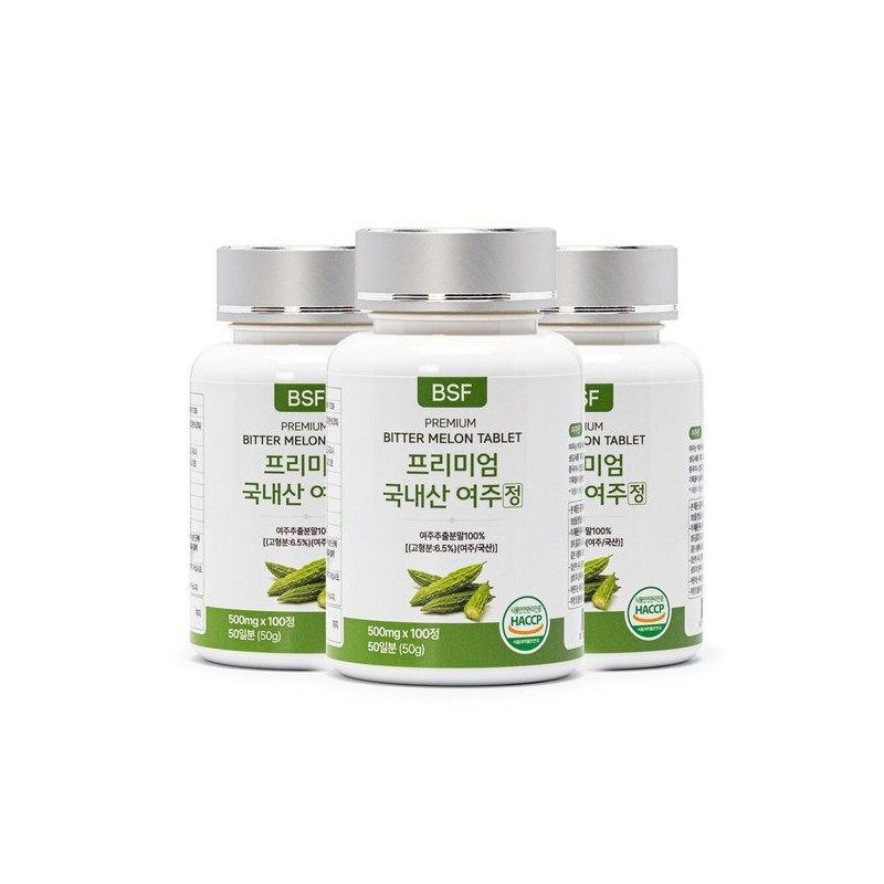 BSF 프리미엄 국내산 여주정 500mg x 100정 1병 BSF Premium