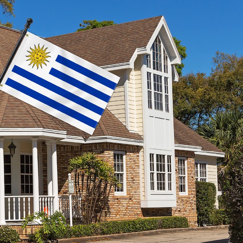 3×5 FT Uruguay Flag, Large 75D Uruguayan National Outdoor Banner,Decor
