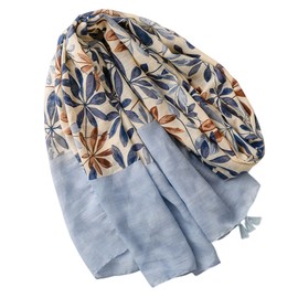 FAIRYGATE Women's Fashion Scarves & Scarves for Girls Patterned Printed Elegant Long All Year Round Tassel Scarf 67007, D67007