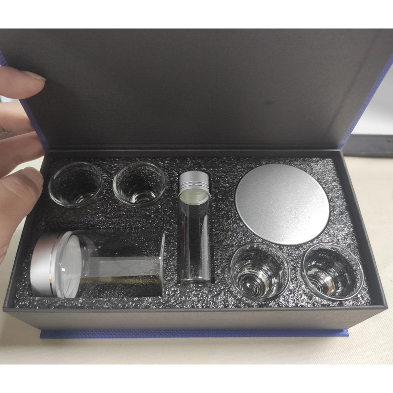 SruiSwei Portable Communion Service Set With 4 Cups,Juice Bottle,Anointing Oil