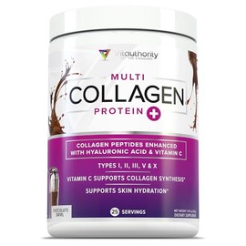 Multi Collagen Peptides Powder for Women and Men - Instant Dissolving Grass Fed Hydrolyzed Collagen Powder Drink Mix for Beautiful Hair Skin and...   