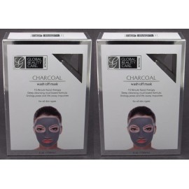 Global Beauty Care NEW 2-PACK x 5oz Global Beauty Care CHARCOAL Wash Off Mask Mud Face Treatment ++